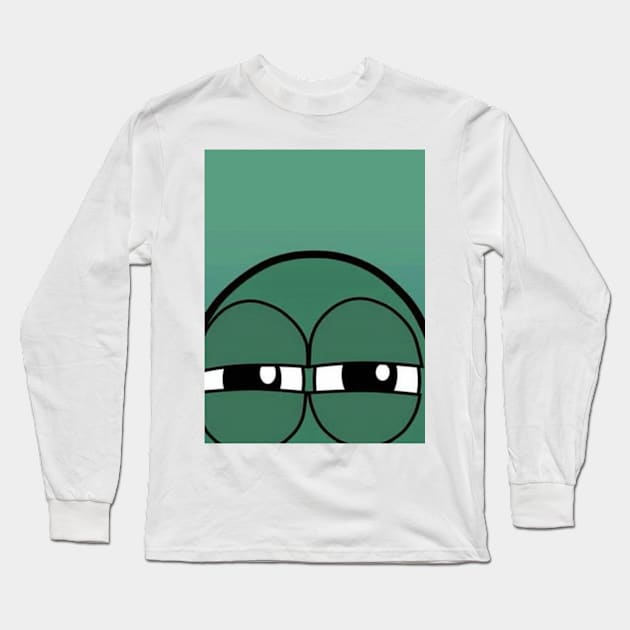 Staring face Long Sleeve T-Shirt by Bookshelfsells 